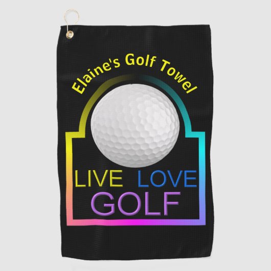 Personalisiertes Golfhandtuch (Vorderseite)