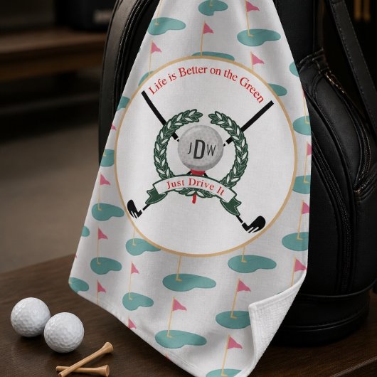 Personalisiertes Golfhandtuch