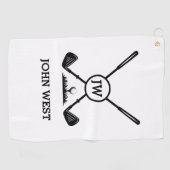 Personalisiertes Golfhandtuch (Horizontal)