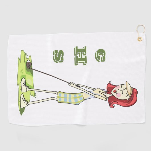 Personalisiertes Golfhandtuch (Horizontal)