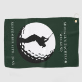 Personalisiertes Golfhandtuch | Bachelor Golf Week (Horizontal)