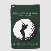 Personalisiertes Golfhandtuch | Bachelor Golf Week (Vorderseite)