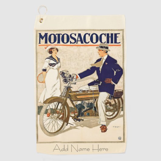 Personalisiertes Golfhandtuch der 30er Jahre (Vorderseite)