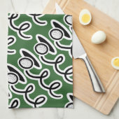 Personalisiertes Golfhandtuch mit Golfballmuster Handtuch (Viertel Falte)