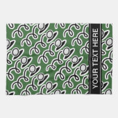 Personalisiertes Golfhandtuch mit Golfballmuster Handtuch (Horizontal)