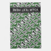 Personalisiertes Golfhandtuch mit Golfballmuster Handtuch (Vertikal)