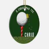 Personalisiertes Golfkollektiv Keramik Ornament (Rechts)