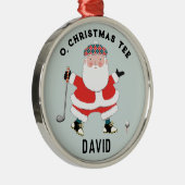 Personalisiertes Golfkollektiv Ornament Aus Metall (Rechts)