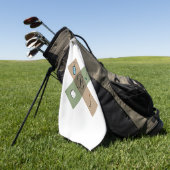 Personalisiertes Golflogo Golfhandtuch (Gras)