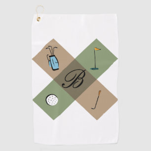 Personalisiertes Golflogo Golfhandtuch