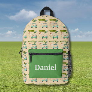 Personalisiertes Golfmuster für einen Tag  Bedruckter Rucksack