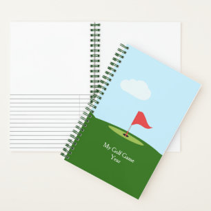 Personalisiertes Golfspiel-Notebook Notizblock