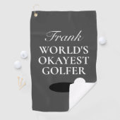 Personalisiertes Golftuch für den Weltmeistertitel Golfhandtuch (Insitu)