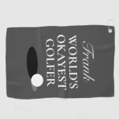 Personalisiertes Golftuch für den Weltmeistertitel Golfhandtuch (Horizontal)