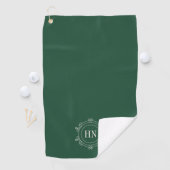 Personalisiertes Golftuch mit Initialen Golfhandtuch (Insitu)