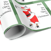 Personalisiertes Golfurlaub Geschenkpapier (Rolleneckpunkt)