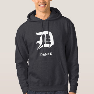 Personalisiertes gotisches Blackletter-Monogramm Hoodie