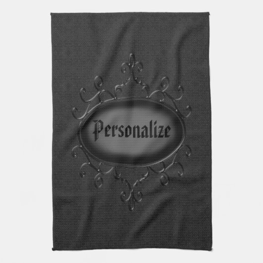 Personalisiertes gotisches geschirrtuch (Vertikal)