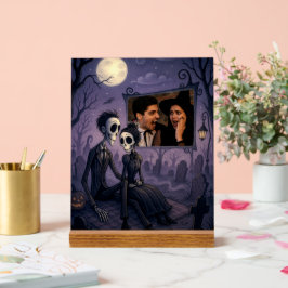 Personalisiertes gotisches Halloween-Foto Acrylschild