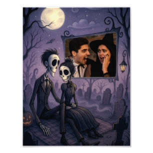 Personalisiertes gotisches Halloween-Foto Fotodruck