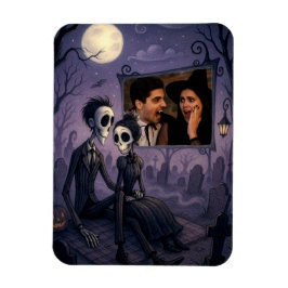 Personalisiertes gotisches Halloween-Foto Magnet