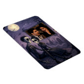 Personalisiertes gotisches Halloween-Foto Magnet (Rechte Seite)
