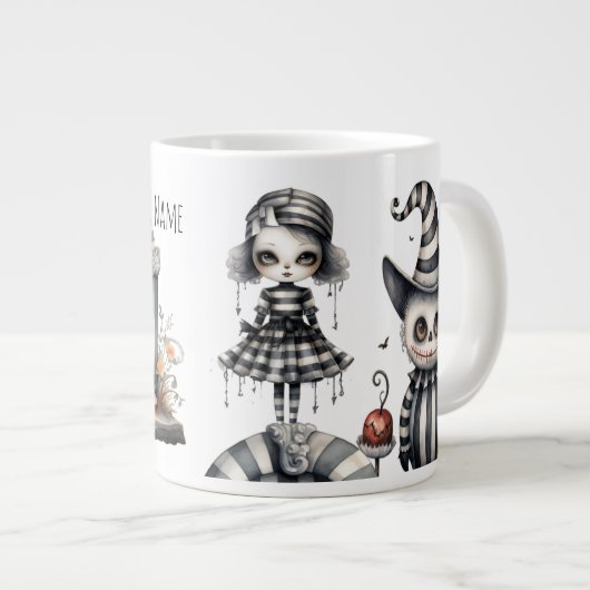 Personalisiertes gotisches Paar Tasse (Vorderseite Rechts)