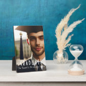 Personalisiertes Graduate Foto Glass Abschluss Ges Fotoplatte (Seite)