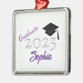 Personalisiertes Graduate Ornament Lila (Links)