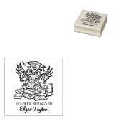 Personalisiertes Graduate Owl Buchzeichen Gummistempel (Stempel)