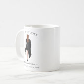 Personalisiertes Graduate Watercolor Girl Kaffeetasse (Vorderseite Links)