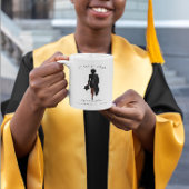 Personalisiertes Graduate Watercolor Girl Kaffeetasse