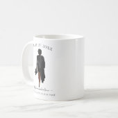 Personalisiertes Graduate Watercolor Girl Kaffeetasse (Vorderseite Links)