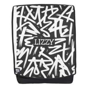 Personalisiertes Graffiti-Namen-Muster — Benutzerd Rucksack