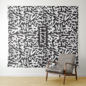 Personalisiertes Graffiti-Namen-Muster — Benutzerd Wandteppich (Beispiel (Horizontal))