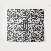 Personalisiertes Graffiti-Namen-Muster — Benutzerd Wandteppich (Vorderseite (Horizontal))