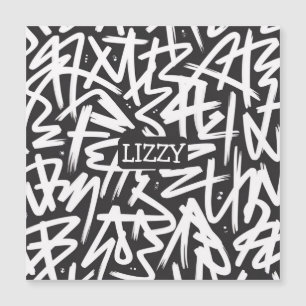 Personalisiertes Graffiti-Namensmuster — Benutzerd Magnetkarte