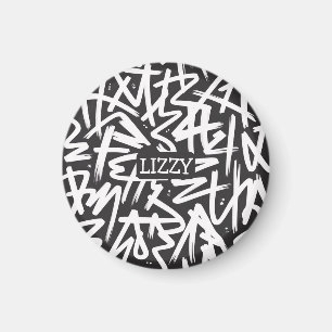 Personalisiertes Graffiti-Namensmuster — Individue Magnet