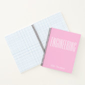 Personalisiertes grafisches Graph Paper Pink Notizblock (Innenseite)