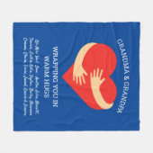 Personalisiertes Grandmuttergeschenk von GrandKids Fleecedecke (Vorderseite (Horizontal))