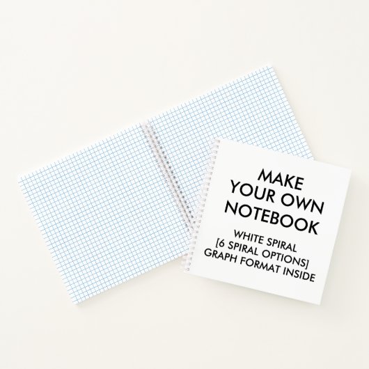 Personalisiertes GRAPH-Notebook, White Spiral Notizblock (Innenseite)