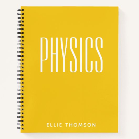 Personalisiertes Graph Paper leicht gelb Notizblock (Vorderseite)