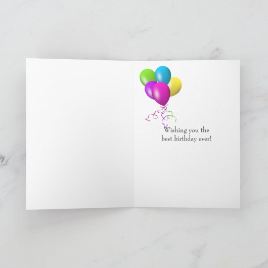 personalisiertes Grau Karte (Innenseite)