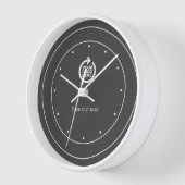 Personalisiertes graues Logo Uhr (Winkel)