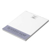 Personalisiertes graues Violet-Store-Geschenk Note Notizblock (Rotiert)