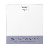 Personalisiertes graues Violet-Store-Geschenk Note Notizblock (Vorderseite)