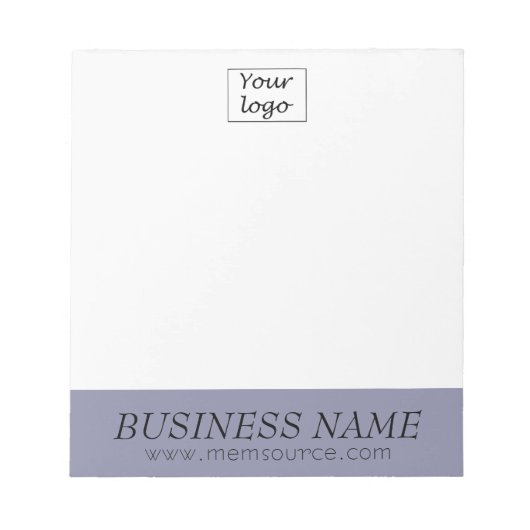 Personalisiertes graues Violet-Store-Geschenk Note Notizblock (Vorderseite)