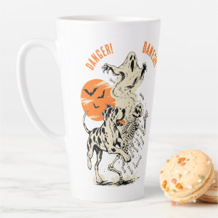 Personalisiertes Great Dane Gefahr Halloween Milchtasse