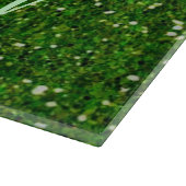 Personalisiertes Greed Glitzer Cutting Board Schneidebrett (Ecke)