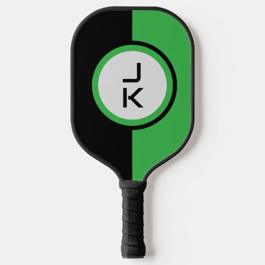 Personalisiertes Green Black Pickleball Paddel Pickleball Schläger (Vorderseite)